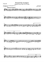 Sound the trumpet – violin II part